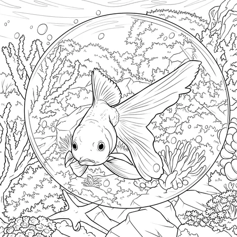 Goldfish in Water
