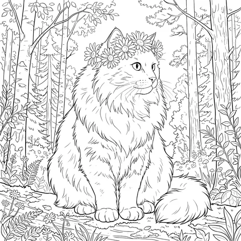 Cat in the Forest