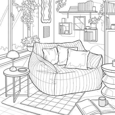 Cozy and Comfortable Leisure Corner