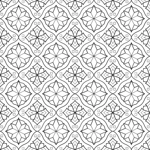 Exquisite Geometric Floral Pattern