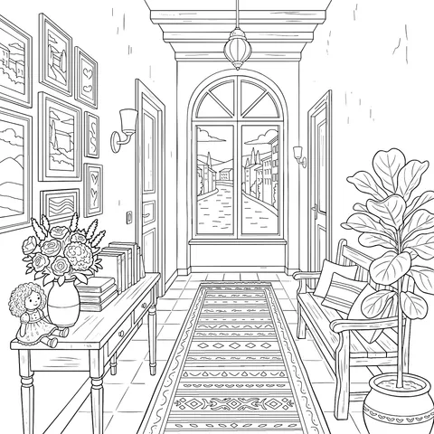 Cozy Home Corridor View