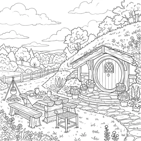 Idyllic Hobbit - style Cottage