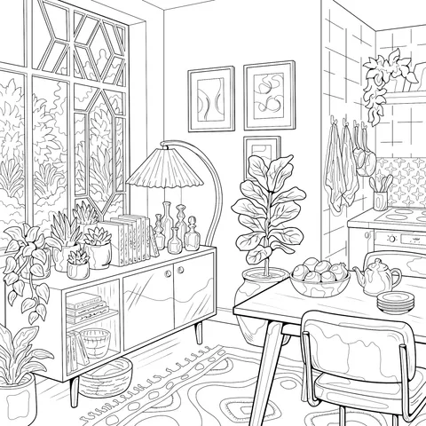 Cozy Green - plant Kitchen