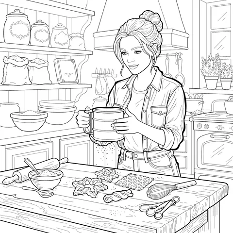 Cozy Kitchen Baking Time