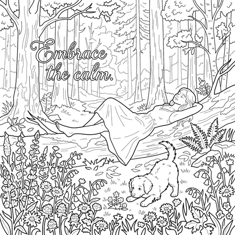 A Relaxing Moment in the Forest