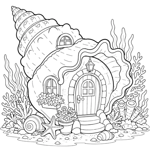 Under - the - Sea Shell Cottage