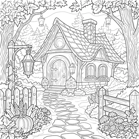 Autumn Fairy - tale Cottage