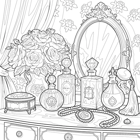Exquisite Dressing - table Scene