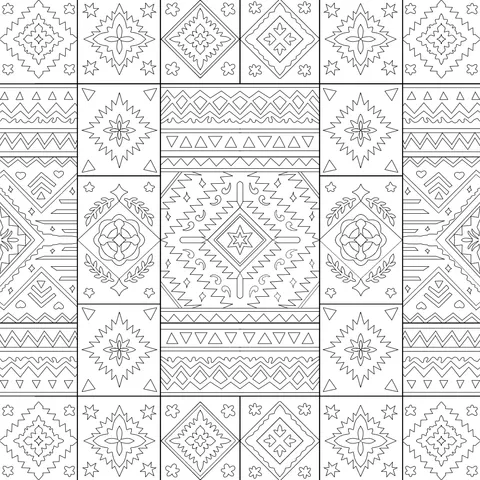 Ethnic Geometric Pattern