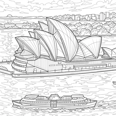 Sydney Opera House Sunset View