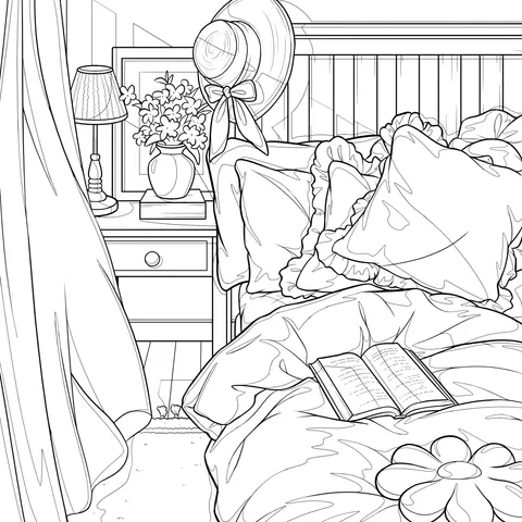 Cozy Warm Bedroom Scene