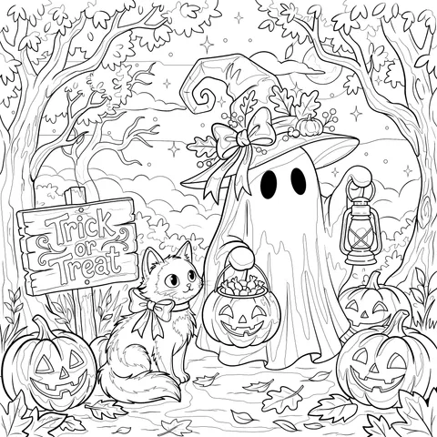 Halloween Trick-or-Treat Little Ghost