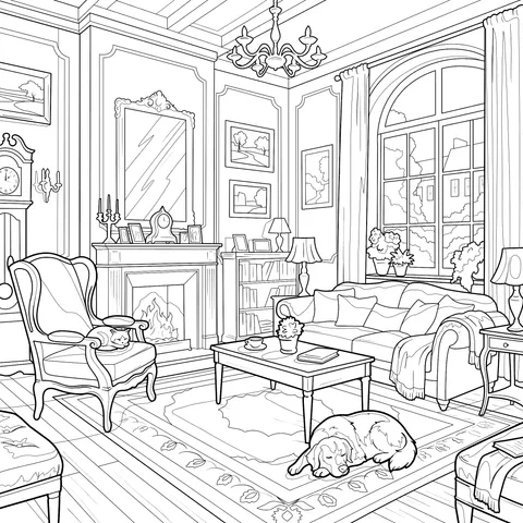 Cozy Vintage Living Room