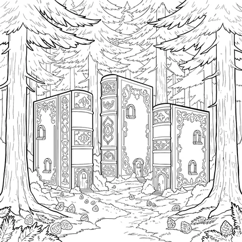 Book Houses in the Forest