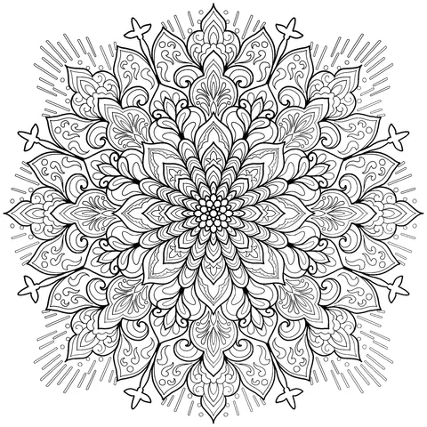 Ornate Floral Mandala