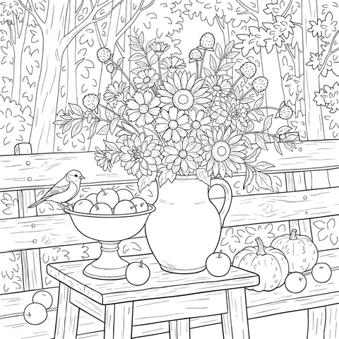 Autumn Park Bouquet Still Life