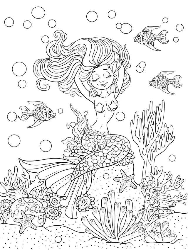 Mermaid in the Ocean