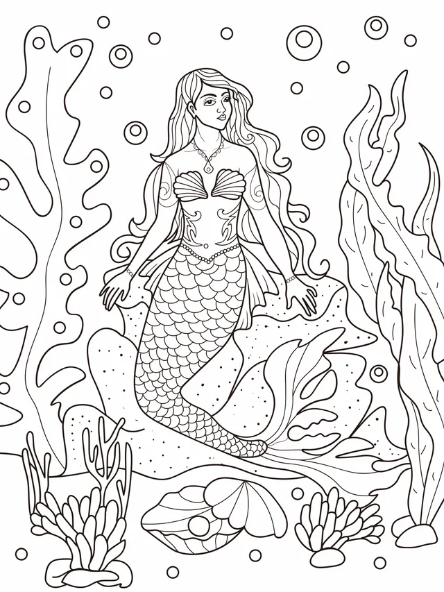 Mermaid under the Sea