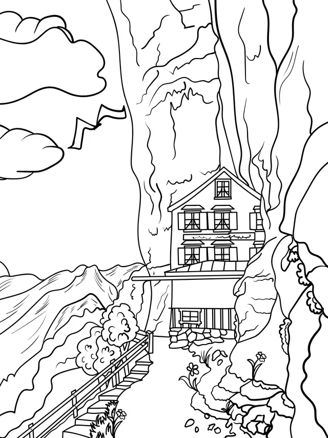 Red House by the Cliff