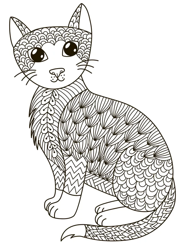 Patterned Cat