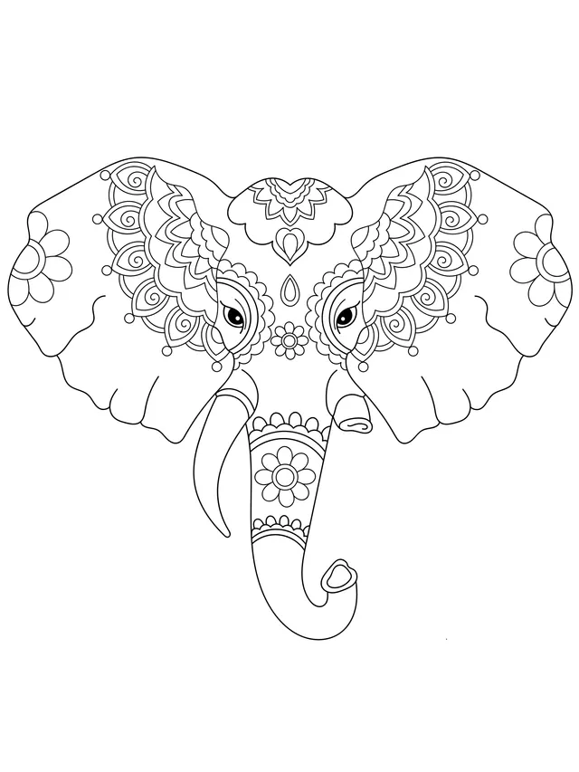 Ornamental - styled Elephant
