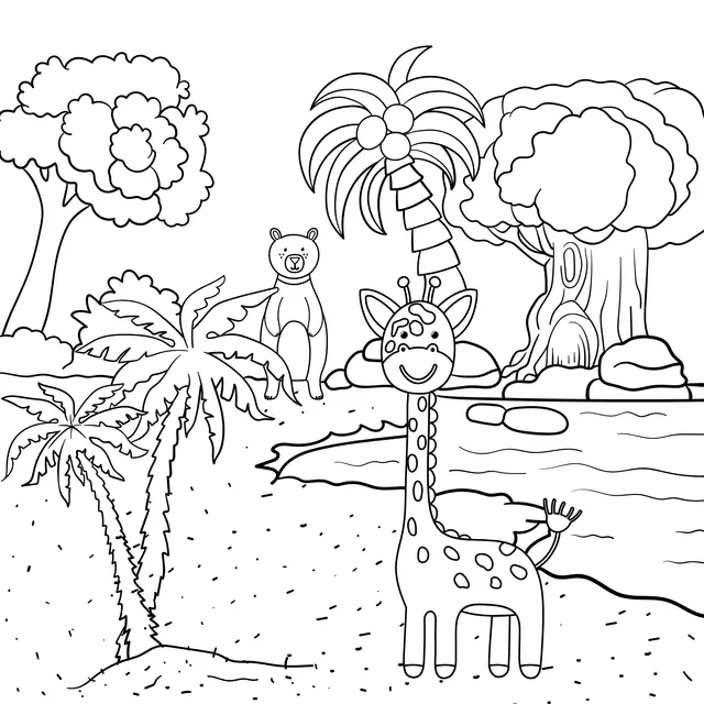 Giraffe and Bear's Jungle Adventure