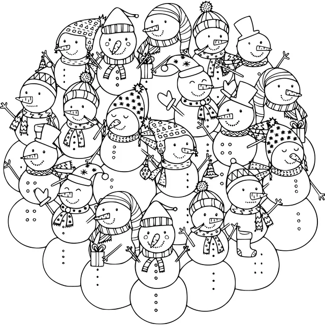 Joyful Snowman Gathering