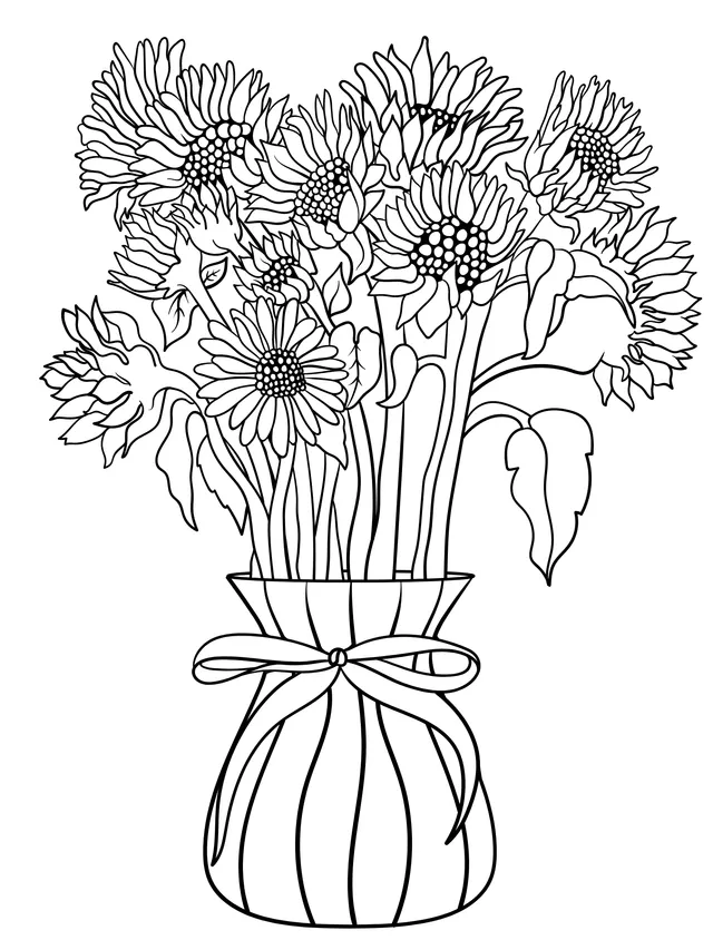 Sunflowers in a Vase