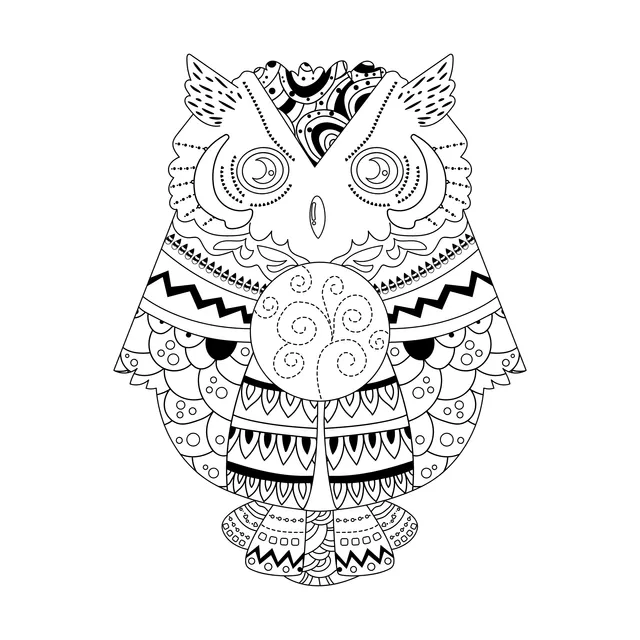 Ornamental - styled Owl