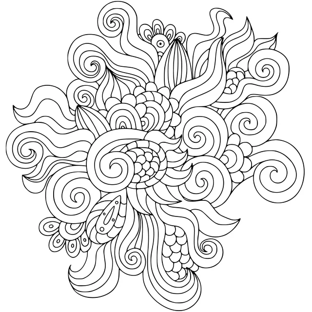 Gorgeous abstract floral pattern