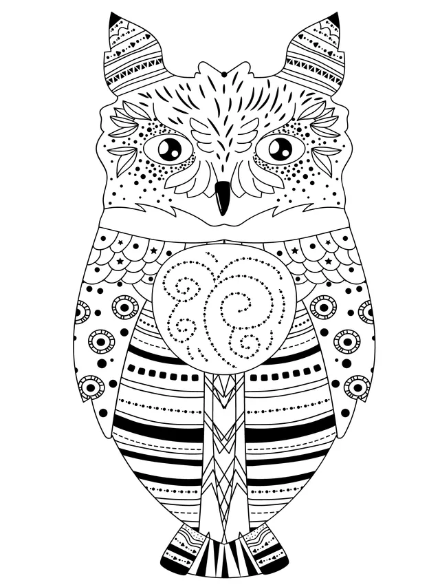 Colorful Decorative - style Owl