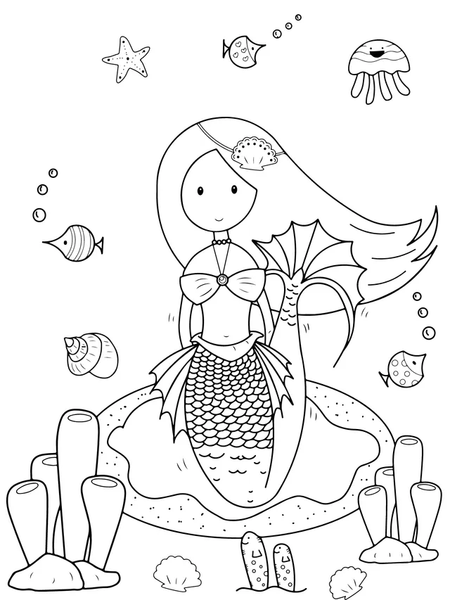 Cute Little Mermaid
