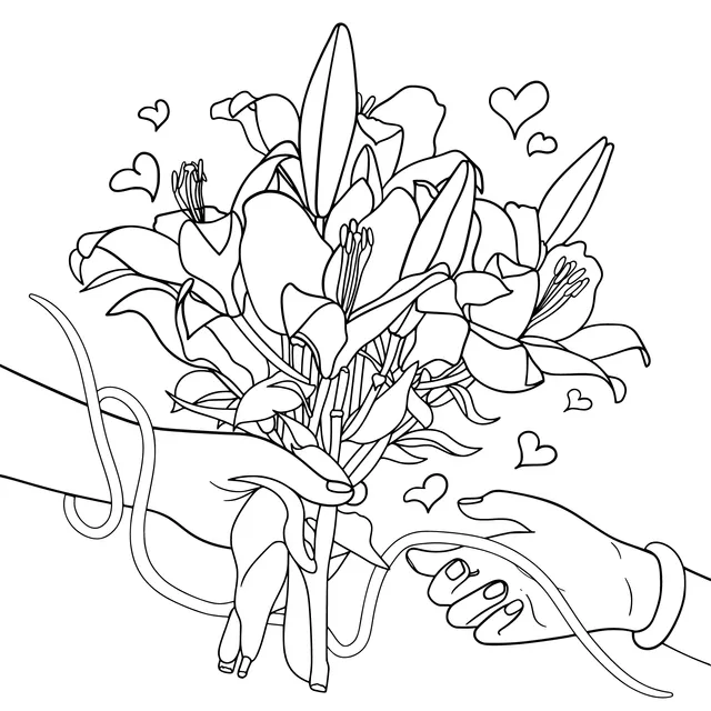 The Transmission of Love: Lilies in Hand and Red Thread