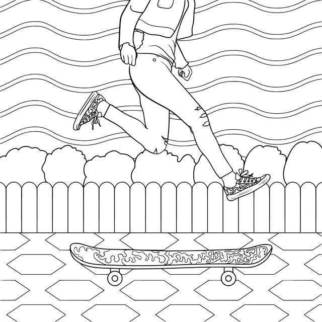 Jumping Skateboarder