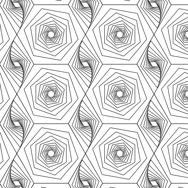Hexagonal Geometric Pattern