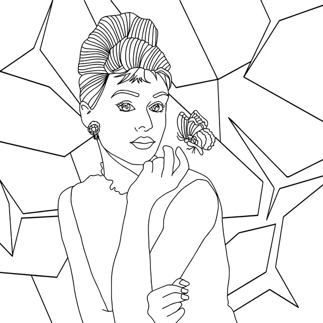 Woman with a Butterfly