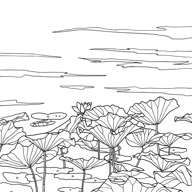 Lotus Pond Scene