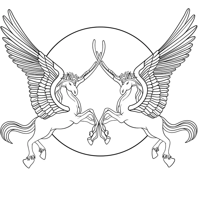 Twin Winged Unicorns
