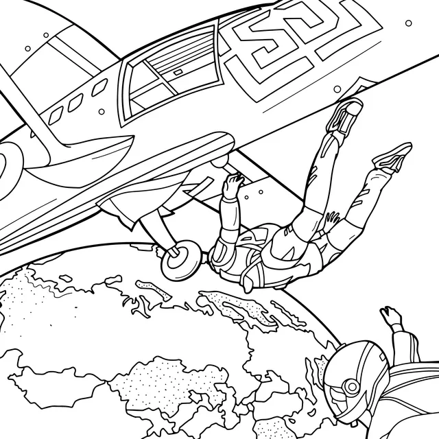 The Moment of Parachute - Jumping