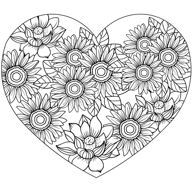 Floral Heart Pattern