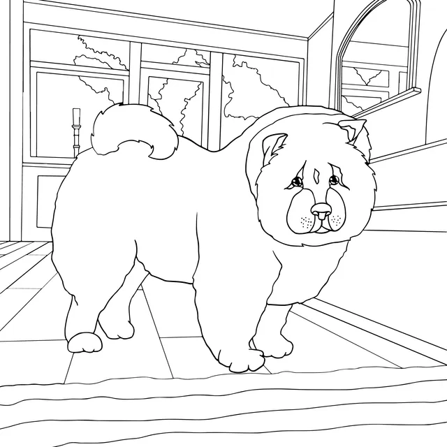Chow - Chow Dog Indoor