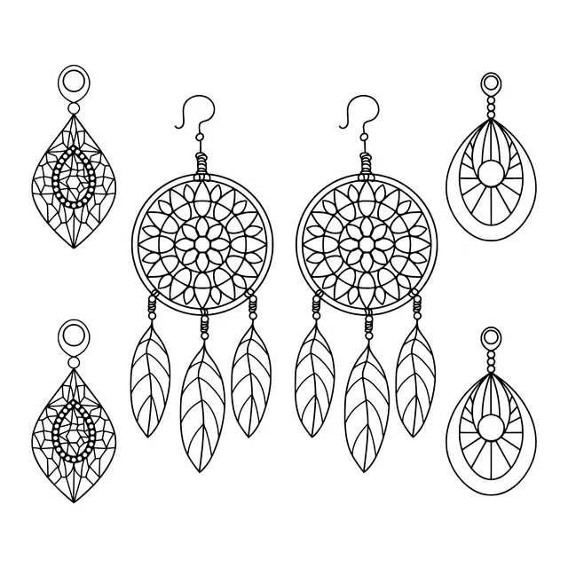 Ethnic - style Earrings Collection