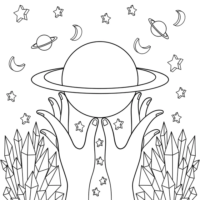 Hands Holding a Dreamy Planet