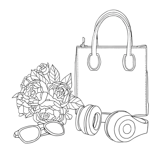 Pink Handbag and Accessories
