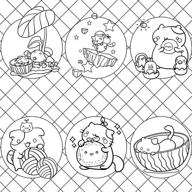 Collection of Cute Cat Illustrations