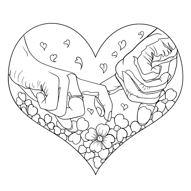 Fingers Touching in a Heart Shape