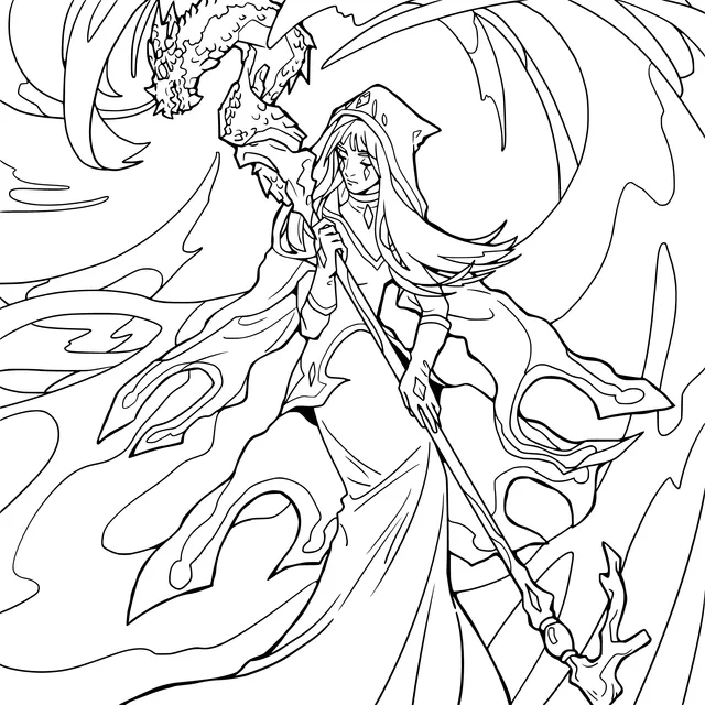 The Magical Girl with a Staff