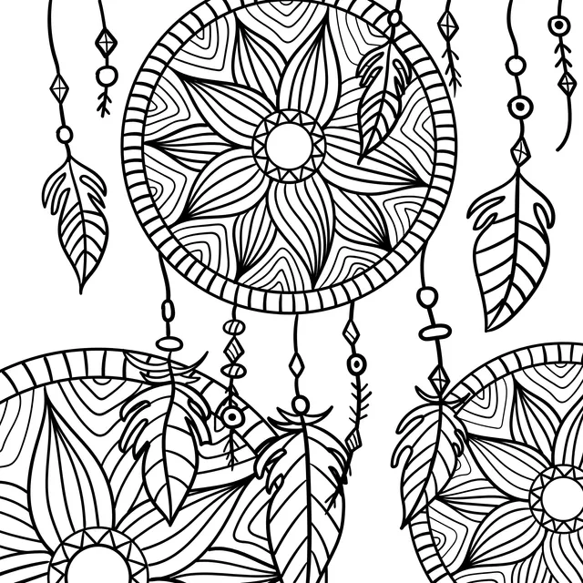 Hand - drawn Dream Catcher Illustration