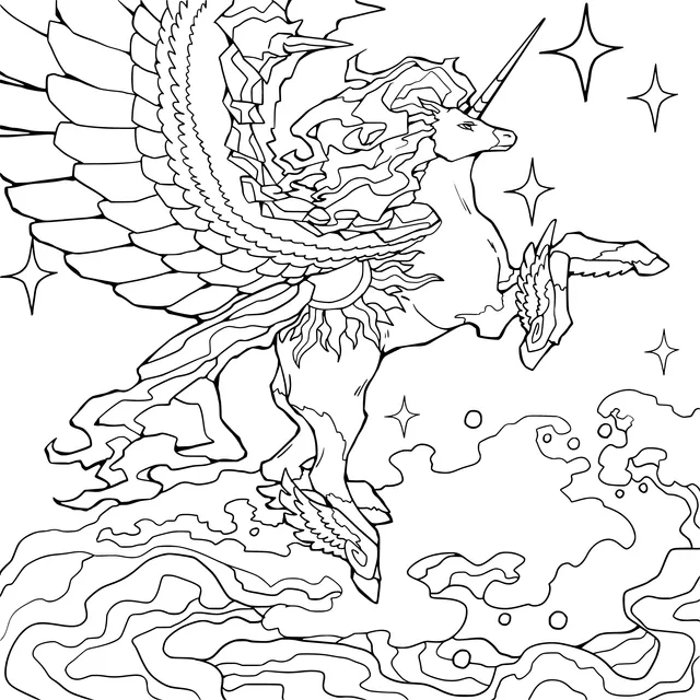 Fantasy Winged Unicorn