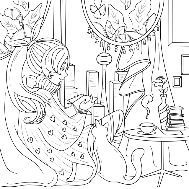 Reading Time with a Cat